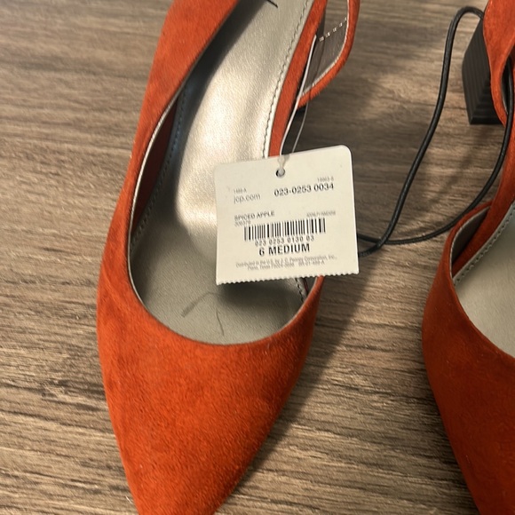 WIRTHINGTON HESTER PUMPS BLOCK HEELS LIKE PUPRICA COLOUR OR DARK ORANGE 6 M - Picture 3 of 6